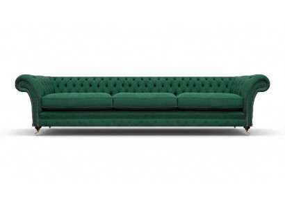 Salon Sofa Trzyosobowa Kanapa Tkanina Wyposażenie Luksus Chesterfield