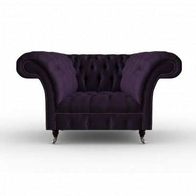 Meble tapicerowane Fotel luksusowy Fotel tapicerowany Kanapa Salon Fioletowe meble Chesterfield