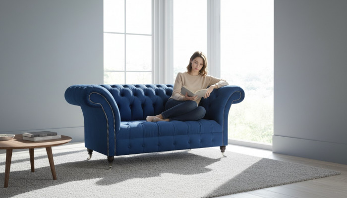 Pokój dzienny Sofa dwuosobowa Kanapa Meble designerskie Chesterfield