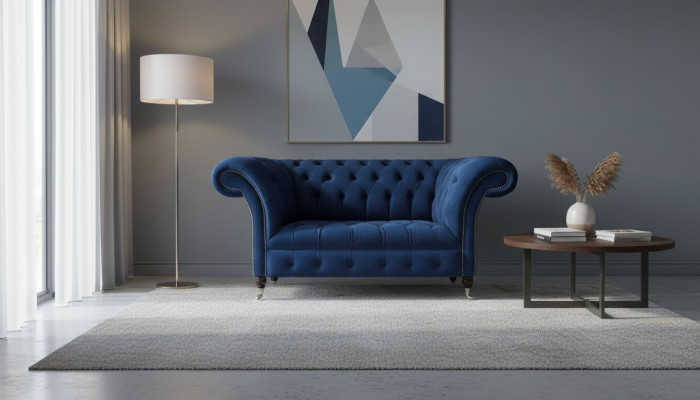 Pokój dzienny Sofa dwuosobowa Kanapa Meble designerskie Chesterfield