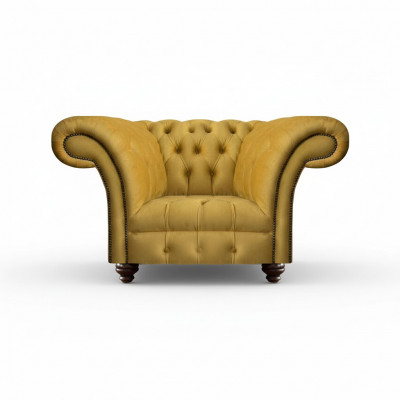 Chesterfield Nowoczesny fotel luksusowy Design Meble do siedzenia Salon Tkanina Nowa
