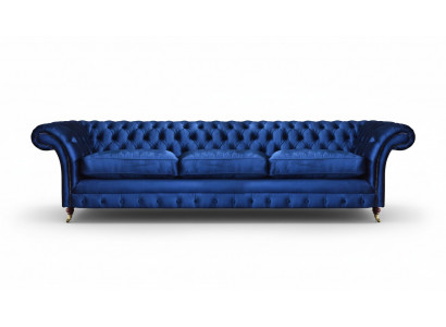 Sofa Chesterfield trzyosobowa kanapa, nowoczesne meble tapicerowane tkanina wyposażenie.
