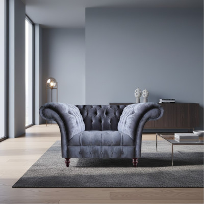 Współczesna szara sofa do salonu projektanta dwuosobowa dwumiejscowa sofa tekstylna