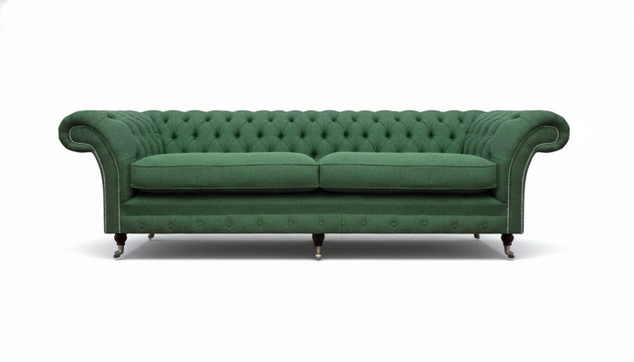 Chesterfield Zielony dwuosobowy luksusowy dwuosobowy meble do salonu
