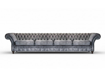 Elegancka sofa Chesterfield do salonu czteromiejscowa, nowoczesna, designerska, 4-miejscowa.