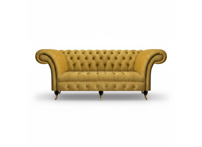Chesterfield Luksusowe meble Trójosobowa sofa Kanapa Tekstylne Sofa tapicerowana Salon