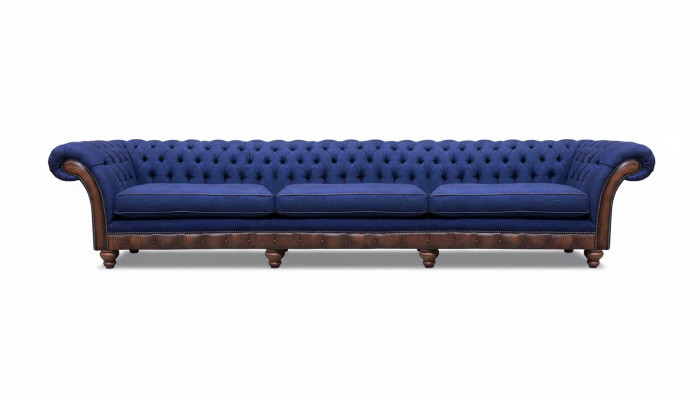 Chesterfield Luksusowa trzyosobowa sofa, Nowoczesna kanapa, Tapicerowane meble.
