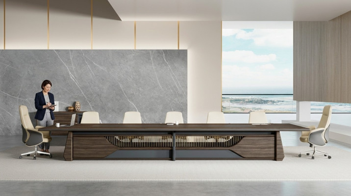 Brązowa Nowoczesna Skórzana Sofa Designer Salon Trzyosobowa Meble Projektowe