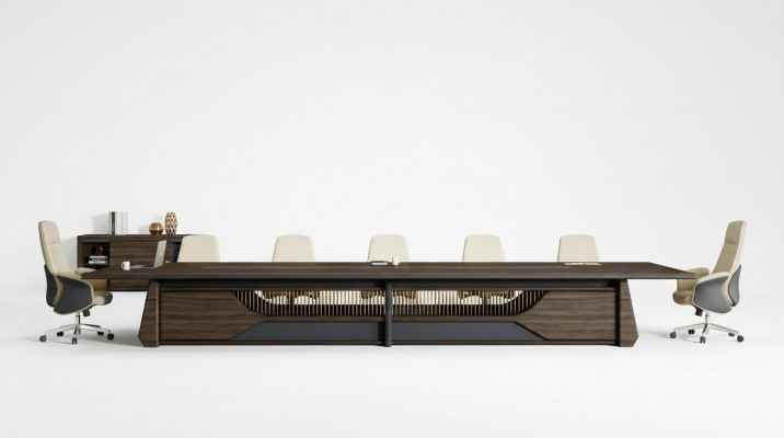 Brązowa Nowoczesna Skórzana Sofa Designer Salon Trzyosobowa Meble Projektowe