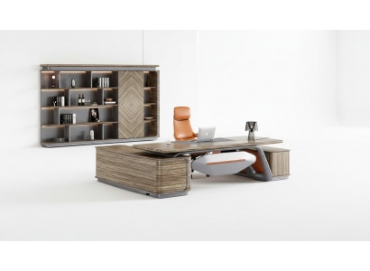 Designer Ecktisch Braune Büromöbel Schreibtisch Holztische Luxus Möbel