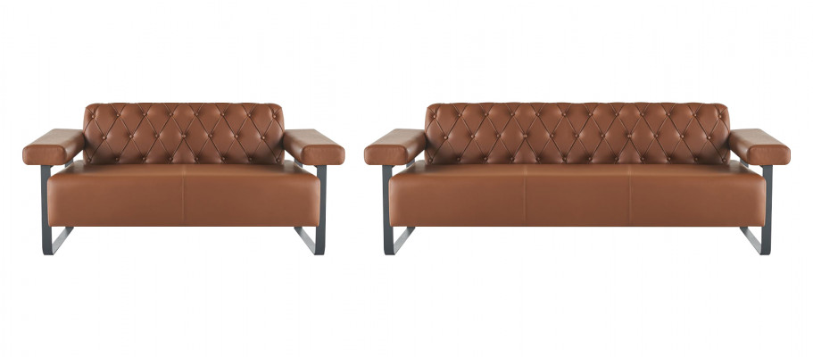 Chesterfield Sofa Styl 3-osobowa sofa 2-osobowa Sofy Sofy Sofy Skórzane Nowoczesne Stal nierdzewna