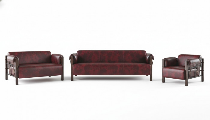 Sofy Bordeaux z drewnianymi meblami w komplecie 3 elementy 3 osobowa sofa 2 osobowa sofa fotel