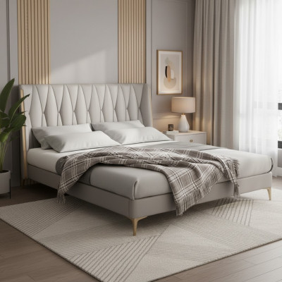 Szary czarny designerski łóżko dla młodzieży luksusowe łóżko małżeńskie komplet hotelowy nowe