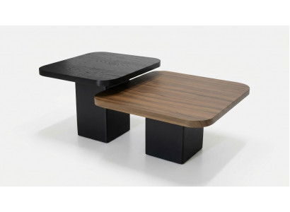Wohnzimmer Couchtisch Set 2x braune Tische, Luxus Design 2-tlg stilvolle Möbel