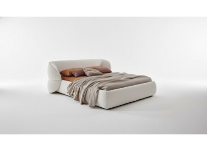 Nowoczesna tapicerowana sofa z funkcją spania meble szare tkaniny eleganckie