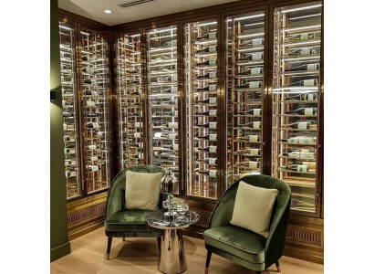 Weinschrank Weinkühlschrank Schaukasten Weinmöbel Schrankvitrine Weinvitrine
