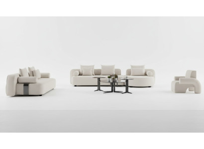 Zestaw do salonu 2x sofa z fotelem estetycznym i komfortowym