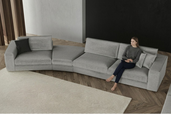 Nowoczesna sofa o prostym designie