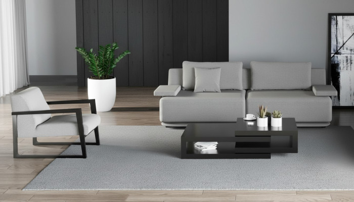 Sofa z fotelem do salonu Elegancja w detalach