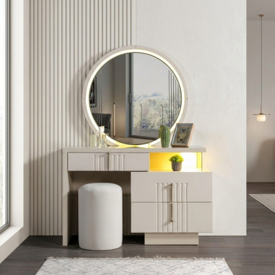 Elegancka toaletka z lustrem