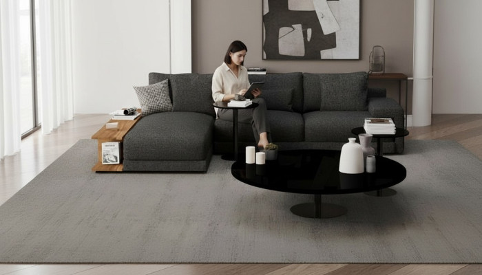 Sofa o eleganckim designie Prosta elegancja komfortu