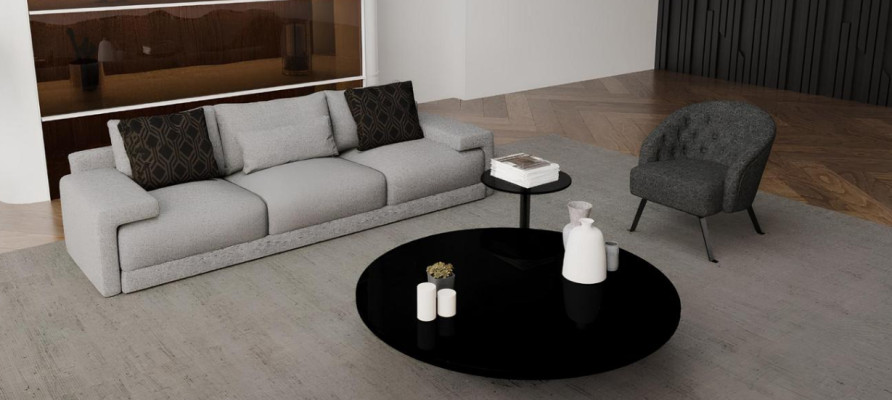 Sofa z fotelem w eleganckim i komfortowym designie