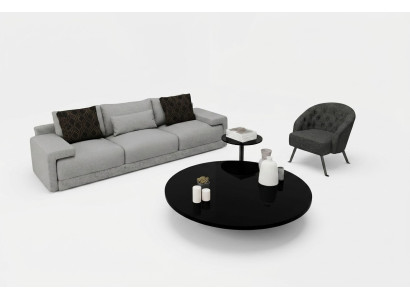 Sofa z fotelem w eleganckim i komfortowym designie