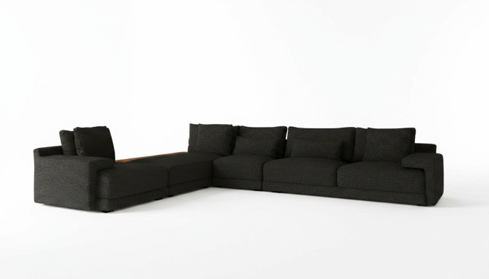Elegancka narożna sofa tworzy atmosferę relaksu