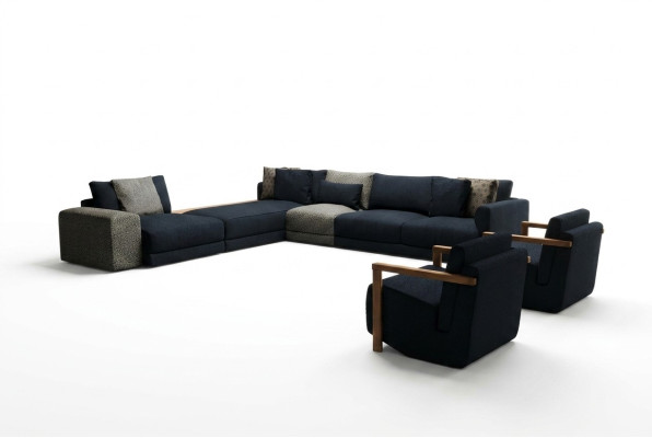 Elegancka narożna sofa z fotelem, spektakularna i jednocześnie wygodna