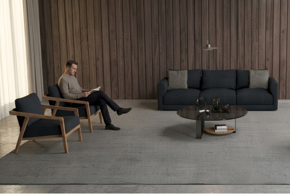 Sofa 3-osobowa z fotelem L'estetica del comfort - każdego dnia