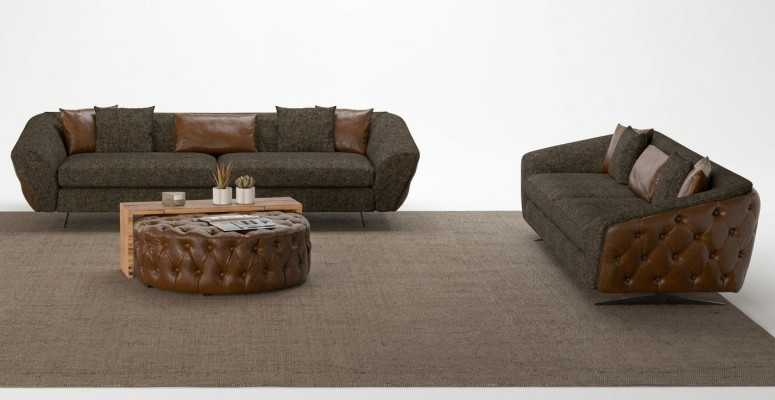 Zestaw wypoczynkowy 2x sofa w nowoczesnym stylu i miękkości dla Twojego domu