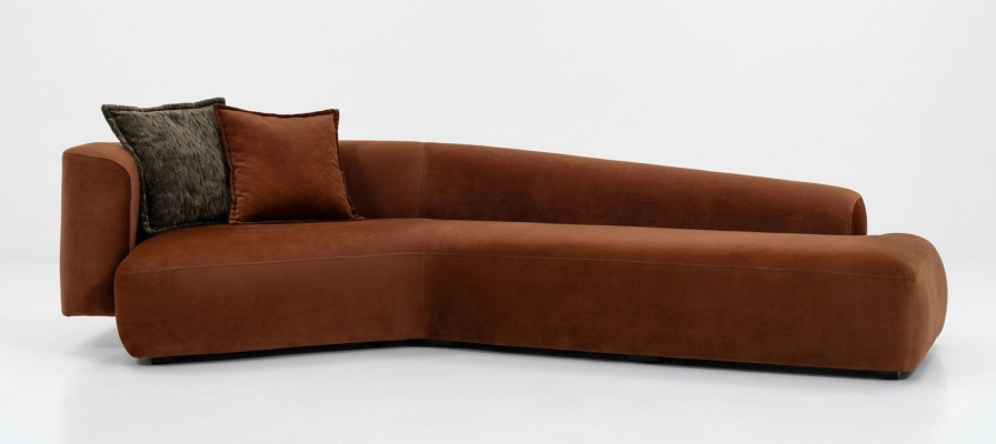 Sofa do wnętrz z miękkim punktem przyciągającym