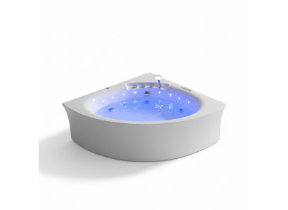 Badewanne Whirlpool Blubberbad Hydromassagewanne Spa-Bad Whirlwanne 155x155 cm