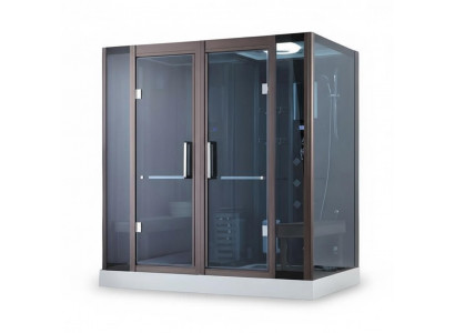 Dampfbadkabine Sauna-Duschkombination Saunakabine Wellnessdusche 200x130 cm