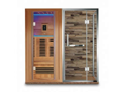 Dampfduschkabine Sauna Dampfsauna Saunakabine Wellnesskabine 200x120 cm