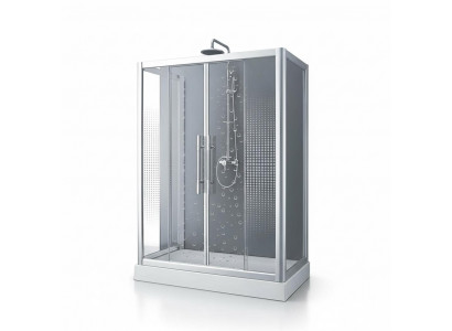 Duschkabine Duschbox Glasdusche Duschabtrennung Komfortdusche 130x100 cm