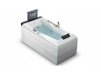 Acrylwanne Whirlpool Massage-Badewanne Luxuswanne Wellnesswanne 173x80 cm