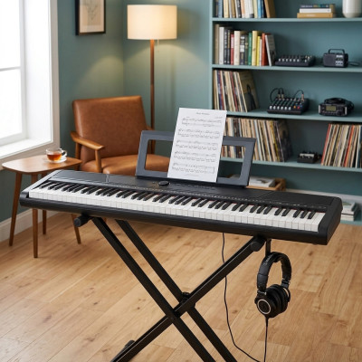 Wygodny pianino cyfrowe: 88 klawiszy, rytmy, Bluetooth – idealne dla muzyków