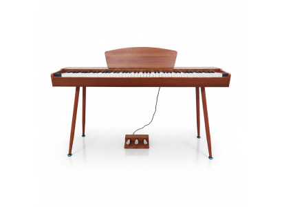 Cyfrowe pianino Pianino domowe Klawiatura cyfrowa 135cm czerwony wiśniowy