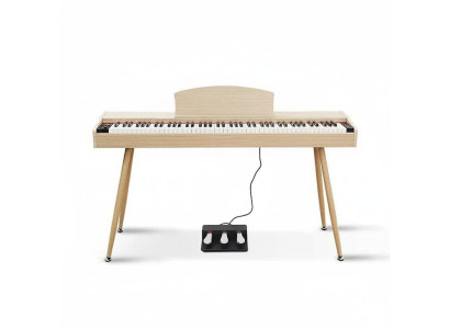 Cyfrowe pianino fortepianowe do domu Klawiatura cyfrowa 135cm Jasnobrązowy