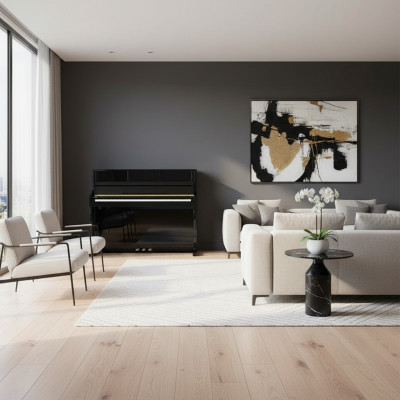 Cyfrowe pianino do domu 137cm Czarne