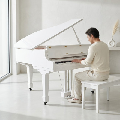 Cyfrowe pianino fortepianowe białe