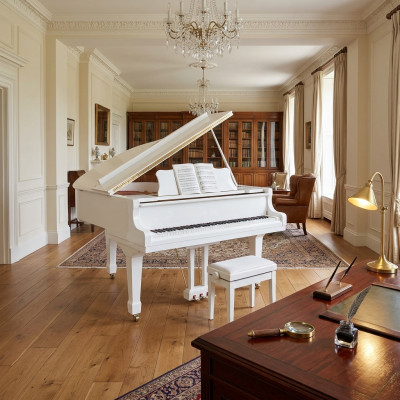 Cyfrowe pianino fortepianowe białe