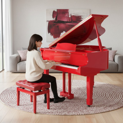 Cyfrowe pianino fortepianowe z błyszczącym wykończeniem