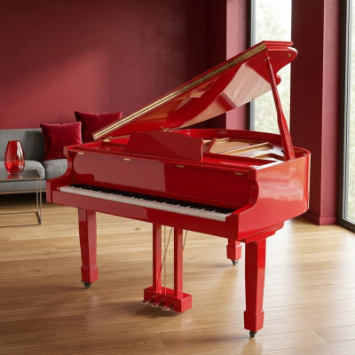 Cyfrowe pianino fortepianowe z błyszczącym wykończeniem