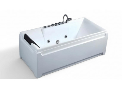 Designwanne Whirlpool Wellnesswanne Acrylwanne Komfortwanne Wanne 141x77 cm