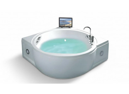 Acrylwanne Whirlpool Blubberbad Hydromassagewanne Spa-Bad Whirlwanne 154x154 cm