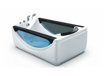 Badewanne Hydromassagewanne Whirlpool Blubberbad Spa-Bad Whirlwanne 180x85 cm