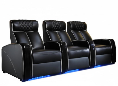 3-Sitzer Sessel Moderner Stil Ledersessel Sessel mit Getränkehaltern