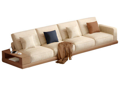Beige Sofa 4-Sitzer – Elegantes Polstersofa modernem Design